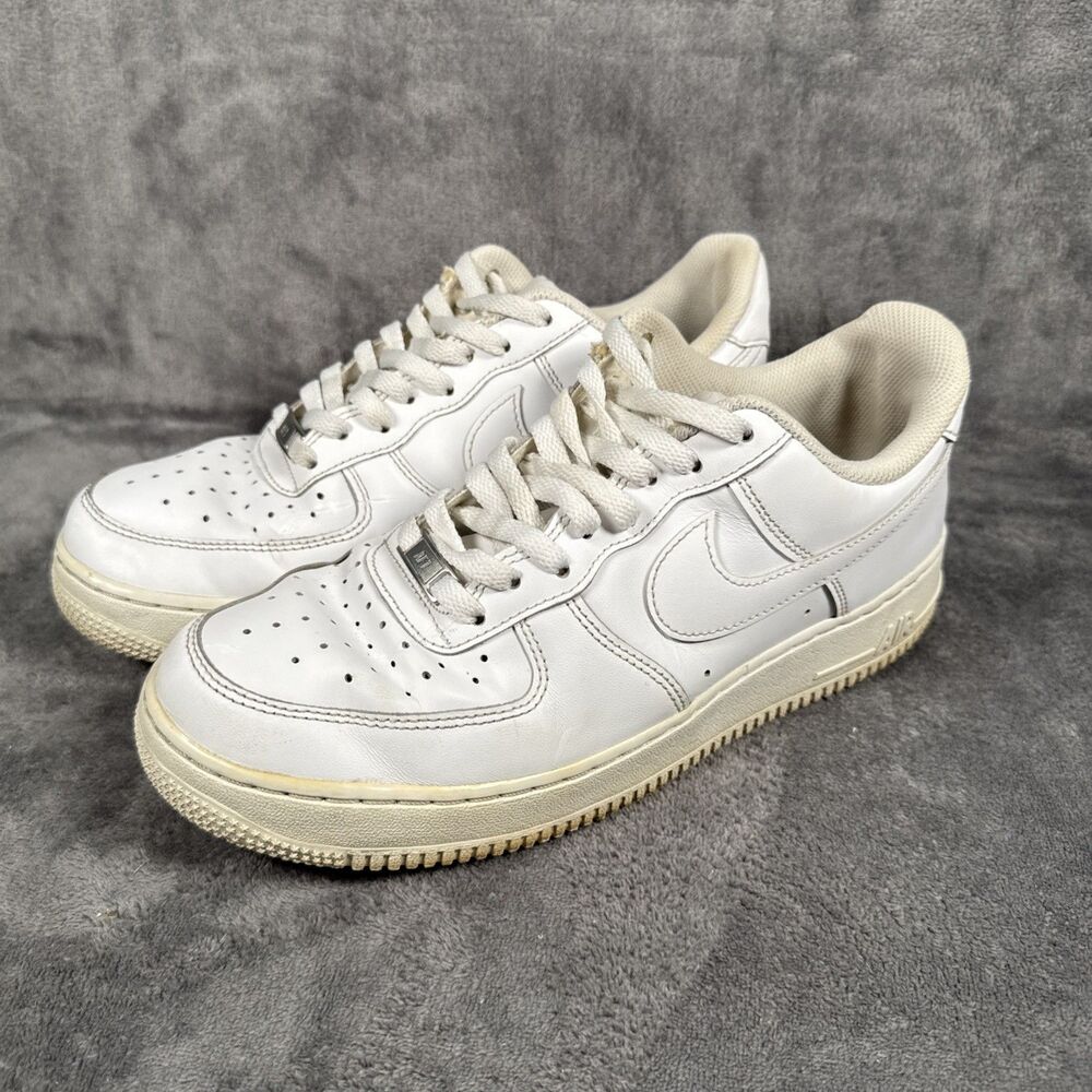 Nike Air Force 1 All White Size US 9 Men's  Shoe Sneaker Need TLC
